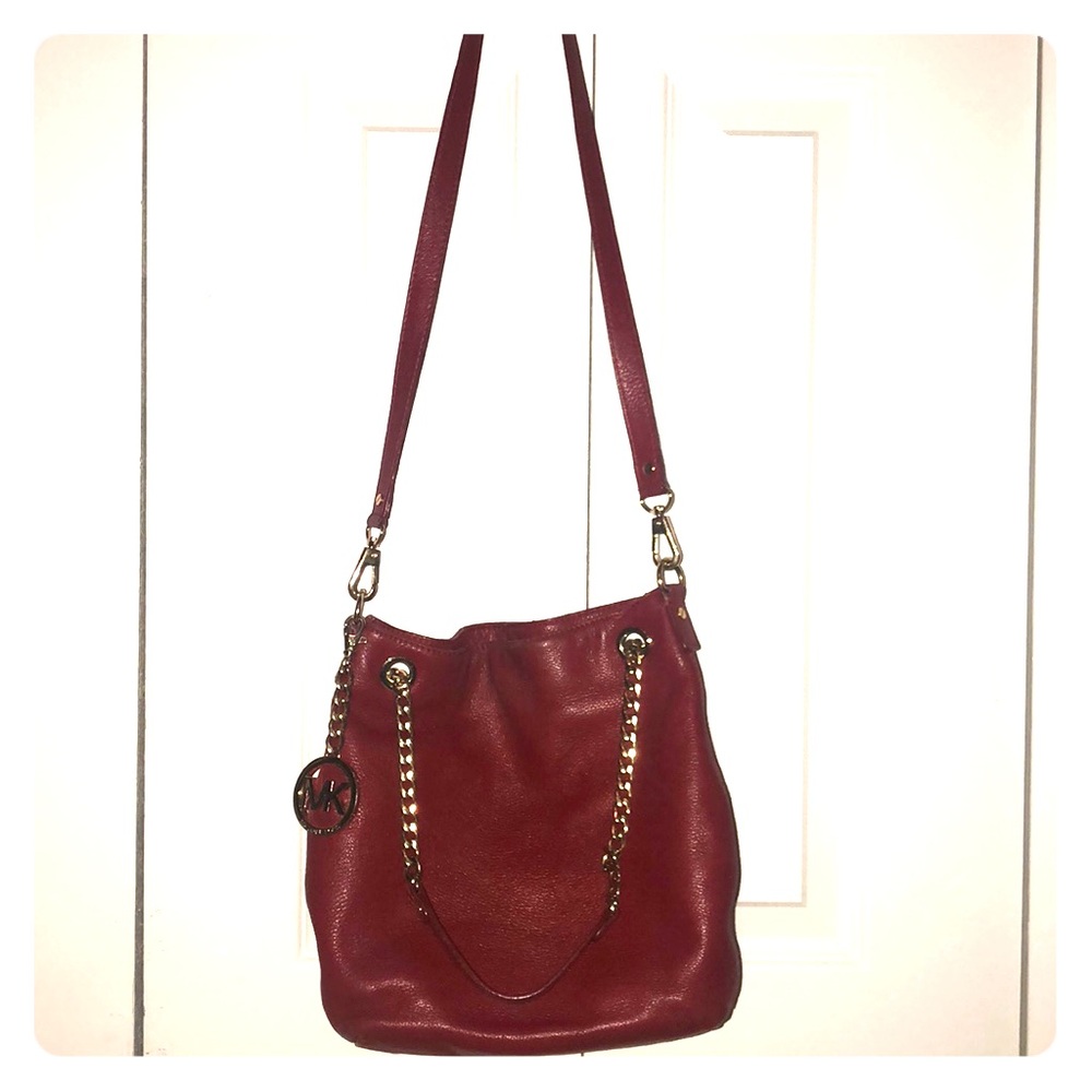 Red Michael Kors shoulder strap bag
